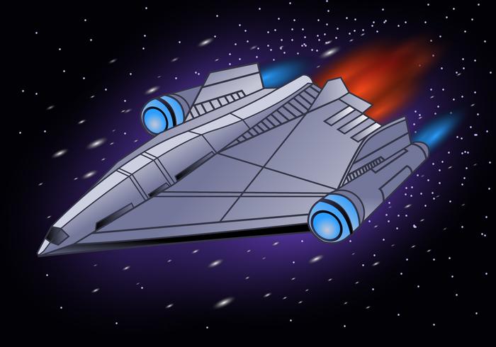 Starship Illustration vector