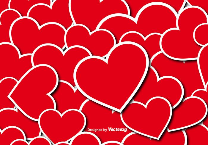 Vector Hearts Seamless Pattern