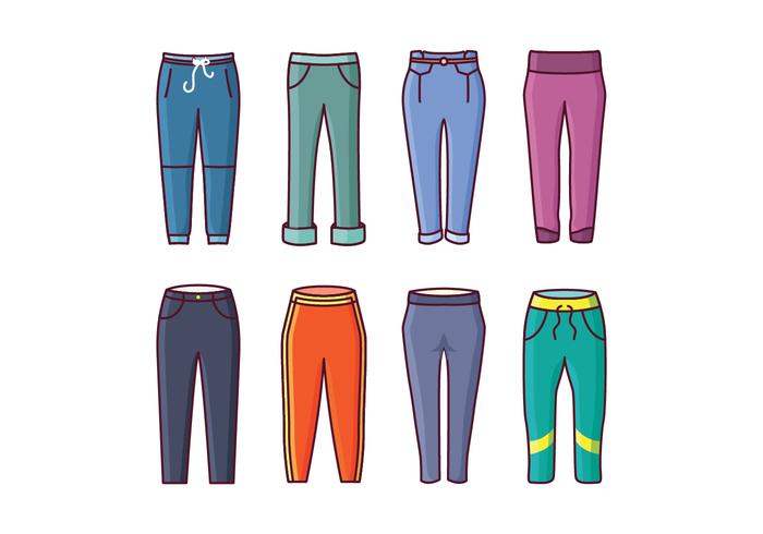 Free Sweatpants Vector Pack 138001 Vector Art at Vecteezy