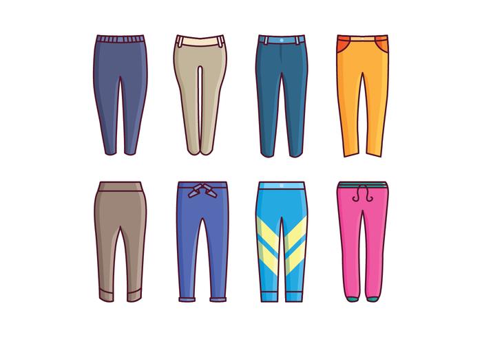 Free Sweatpants Vector Pack