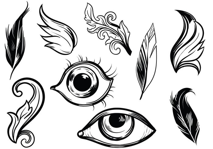 Detailed Hand Drawn Vectors