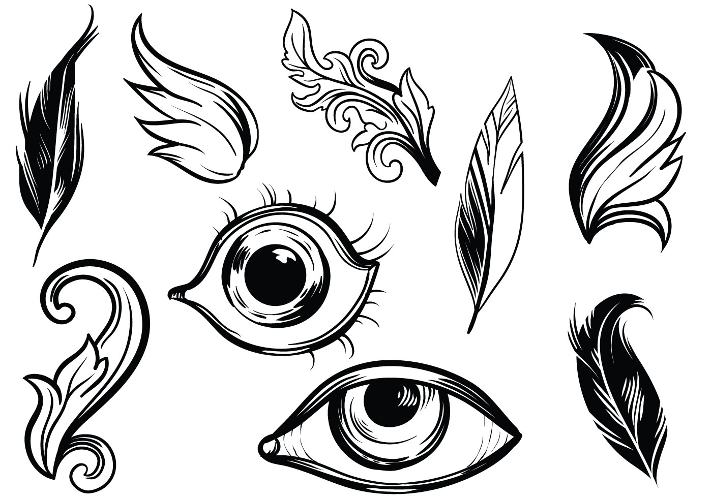 Download Detailed Hand Drawn Vectors 138017 Vector Art at Vecteezy