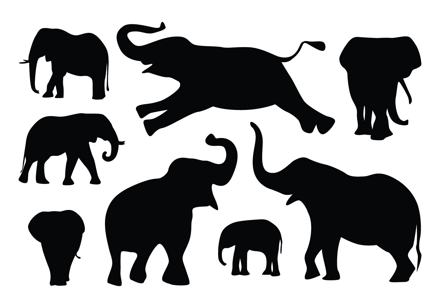 Silhouette Baby Elephant Outline Svg - 249+ Best Free SVG File