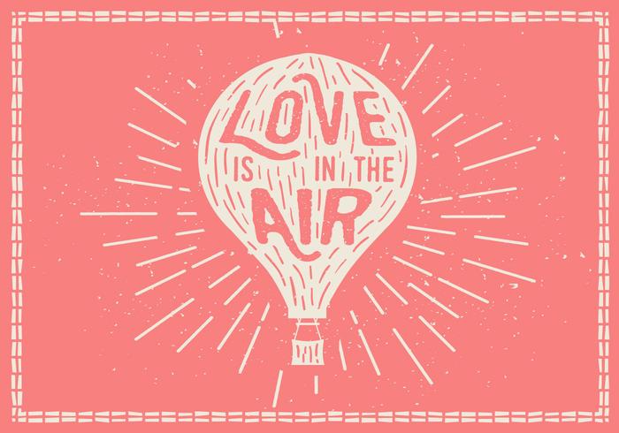 Hand Drawn Hot Air Balloon Vector Background