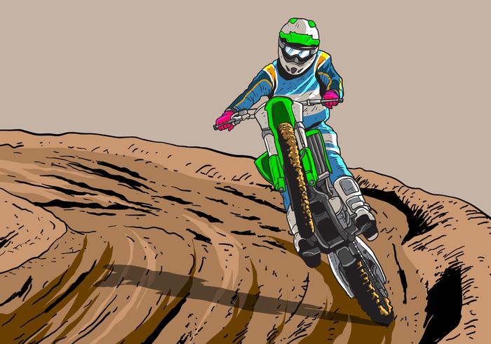 Dirt Bikes Trail Vector 138076 Vector Art at Vecteezy