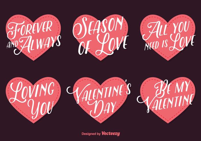 Love Lettering Vector Hearts Love Lettering Vector Hearts