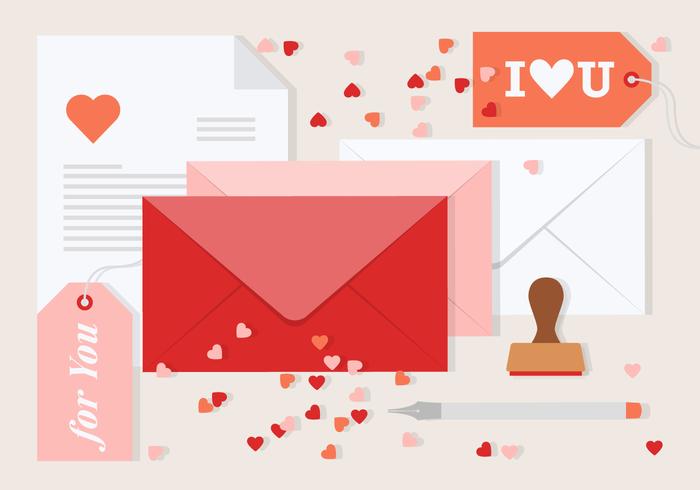 Free Vector Valentine's Day Envelope Free Vector Valentine's Day Envelope