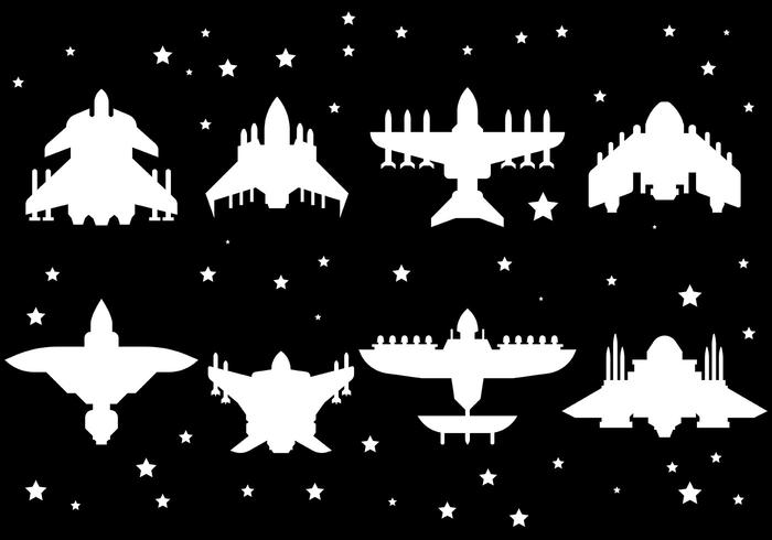 Los iconos vectoriales gratis Starship vector