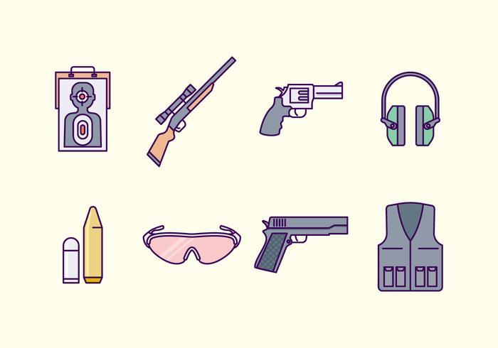 Free Shooting Range Icon vector