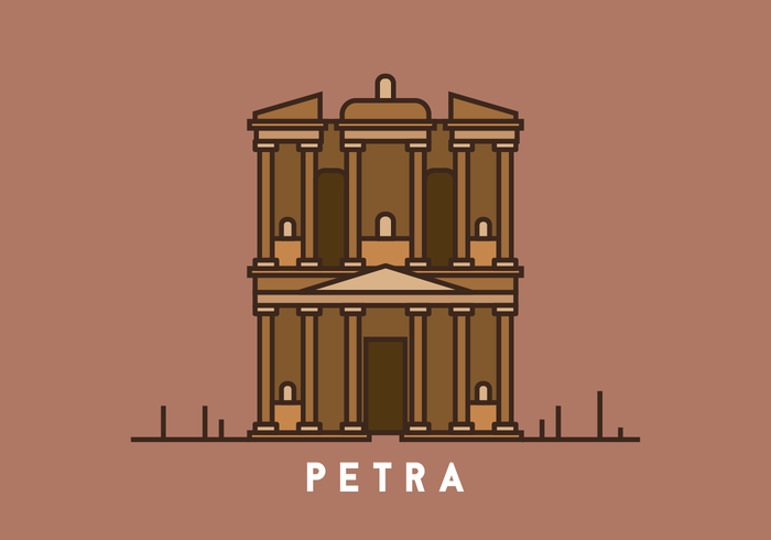 Petra Illustration vector