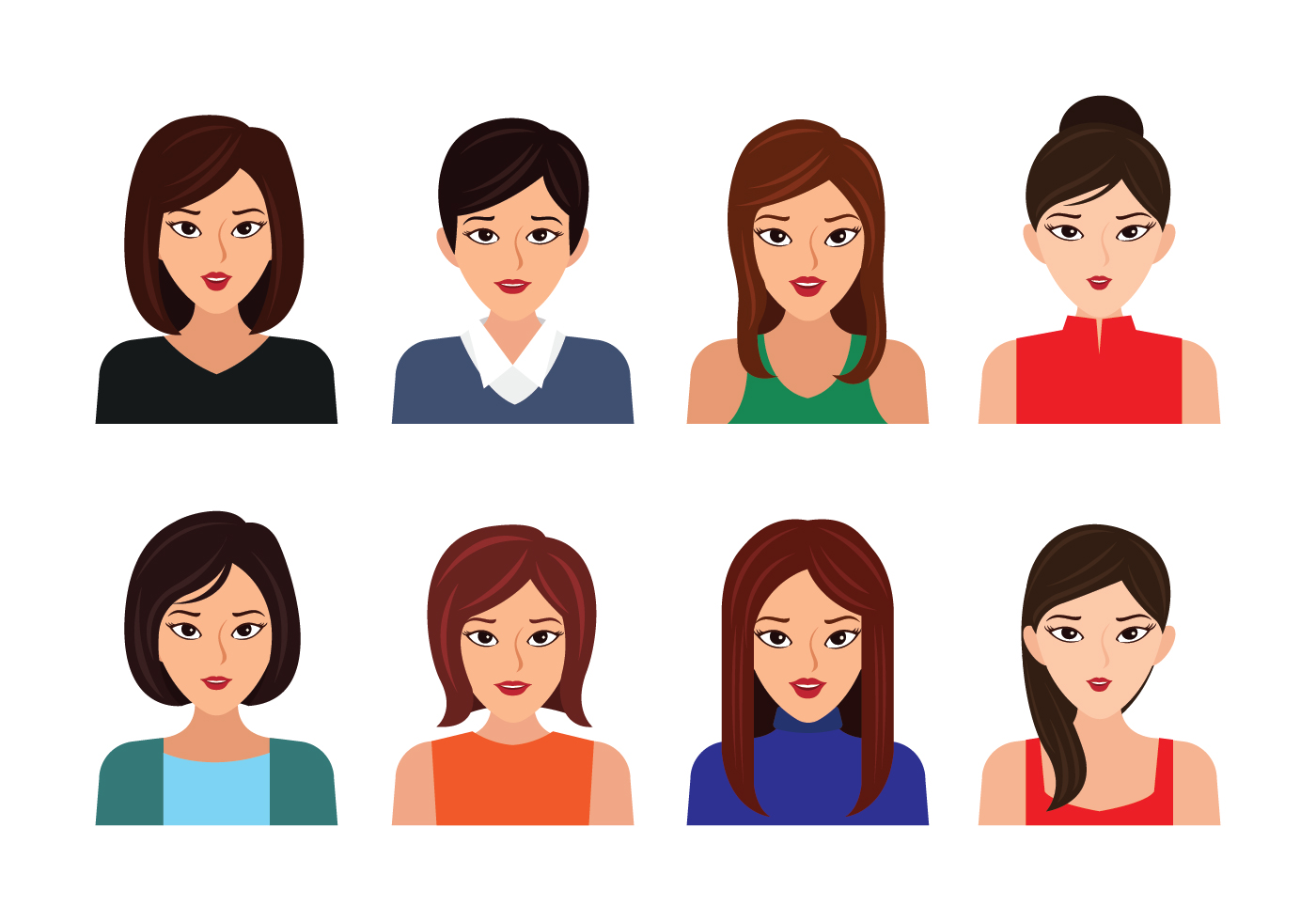 Headshot Icons 138135 Vector Art at Vecteezy