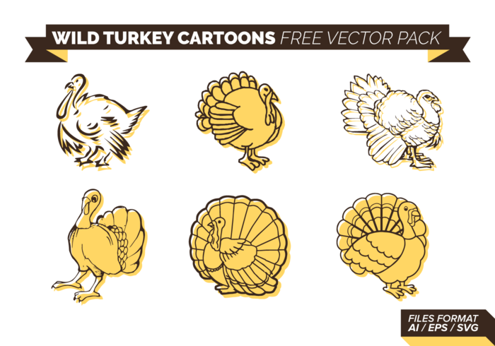 Wild Turkey Cartoon Free Vector Pack Wild Turkey Cartoon Free Vector Pack