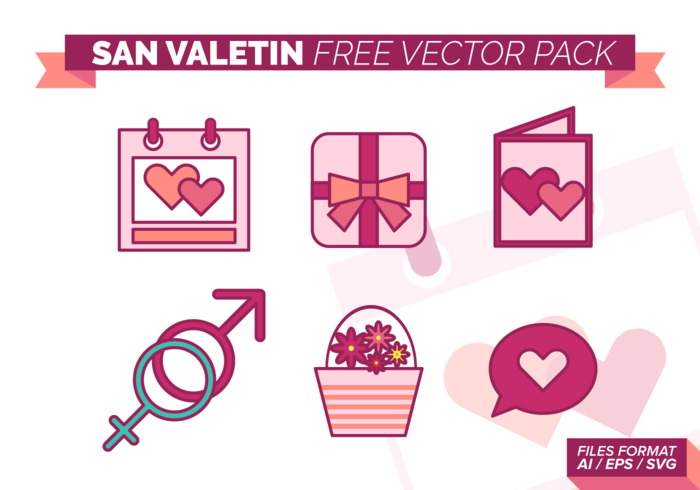 San Valetin Free Vector Pack San Valetin Free Vector Pack