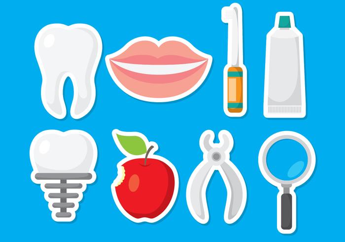 Fun Dentista Icons vector