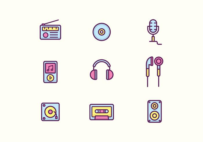 Music Icons vector