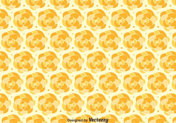 Orange Camellia Pattern Background vector