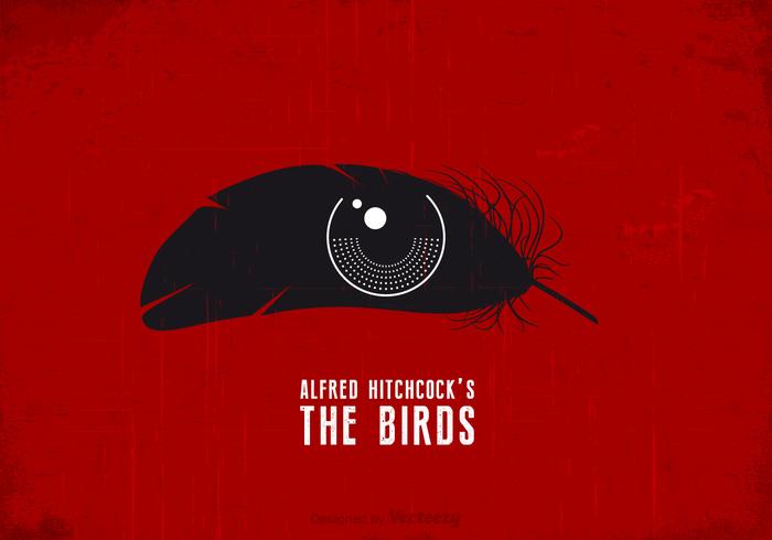 Free Hitchcock The Birds Vector Poster