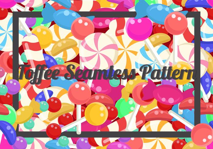 Toffee Seamless Background vector