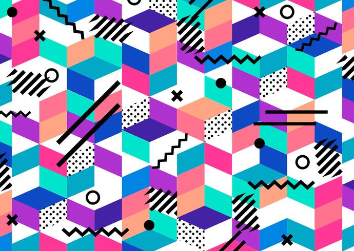 Vector Abstract Colorful Geometrical Pattern 