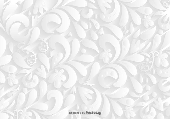 Vector White Ornamental Background