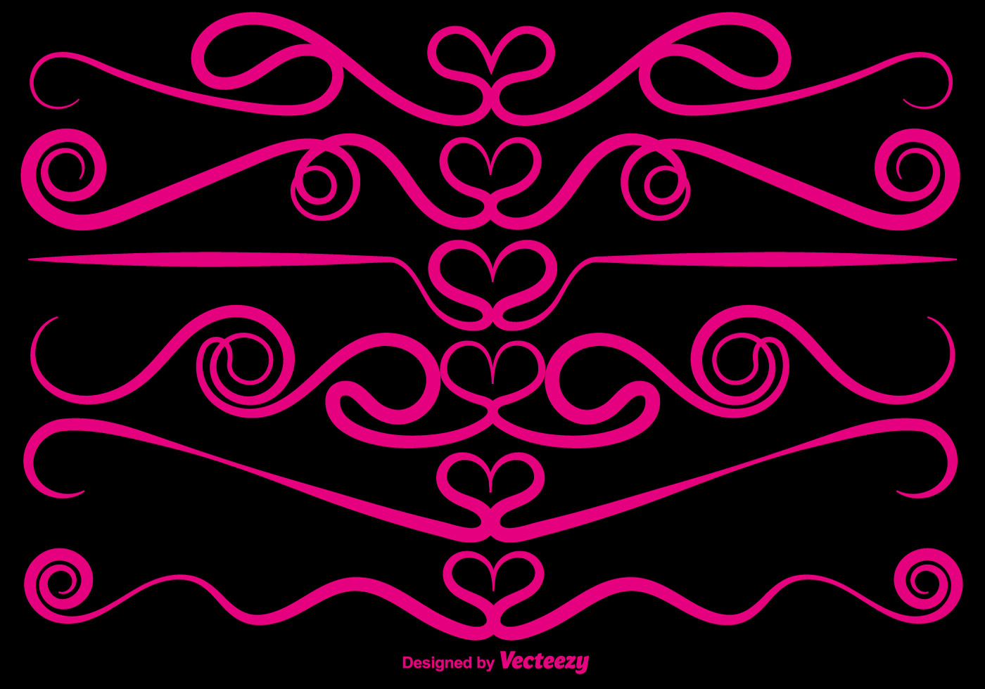 Download Vector Ornamental Love Dividers - Download Free Vectors, Clipart Graphics & Vector Art