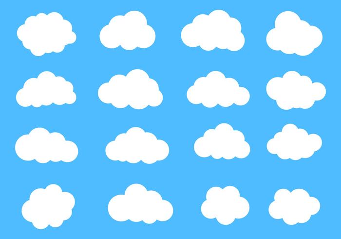 Conjunto de nubes vectoriales libres vector