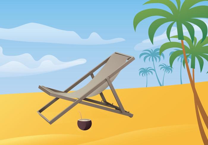 Free Illustration Of Deck Chair vector