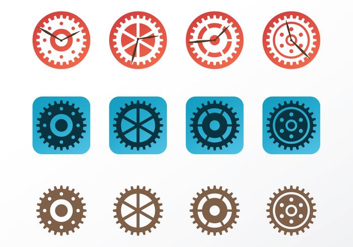 Clock Parts Vectors