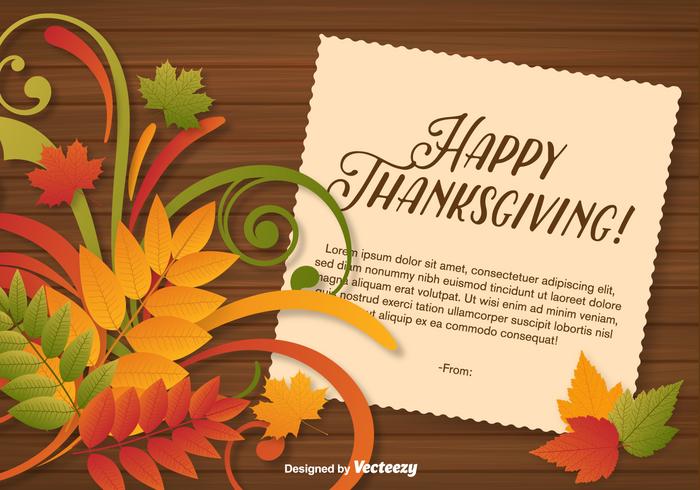 Vector Beautiful Thanksgiving Background