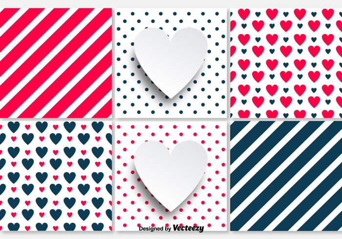 Vector Love Seamless Patterns