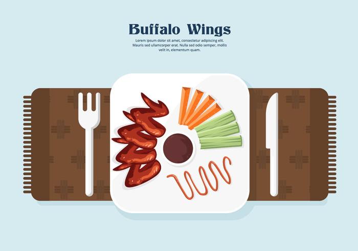 Buffalo Wings Vector