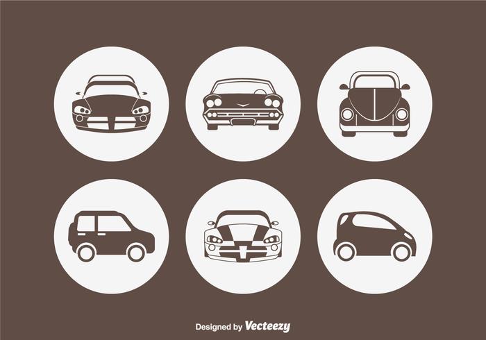 Car Silhouette Vector Icons