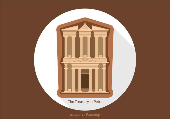 Free Vector Treasury At Petra