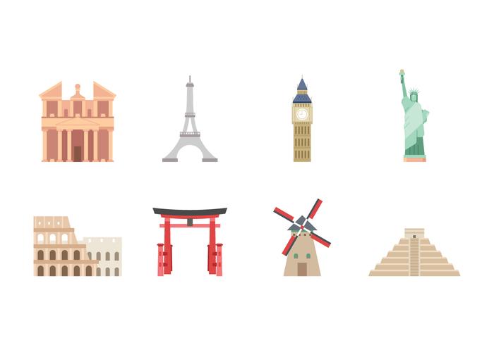 Free Landmark Icons vector