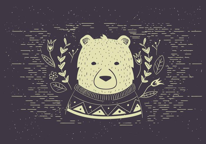 Free Vector Polar bear Illutration