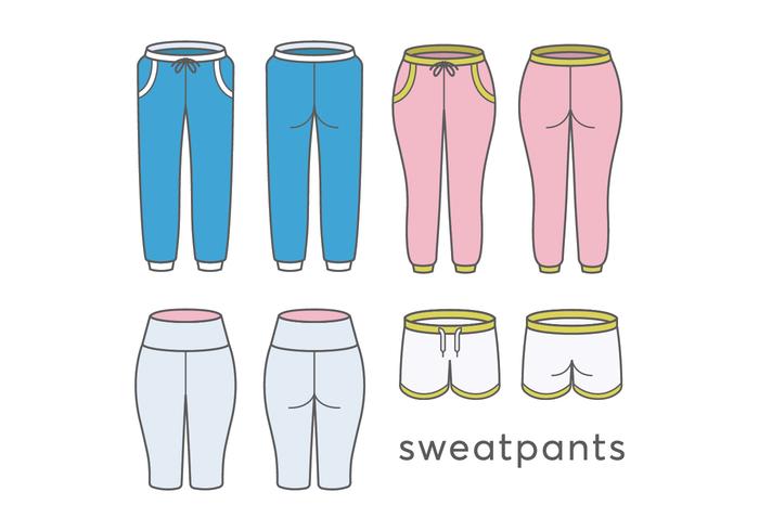 Sweatpants vectors