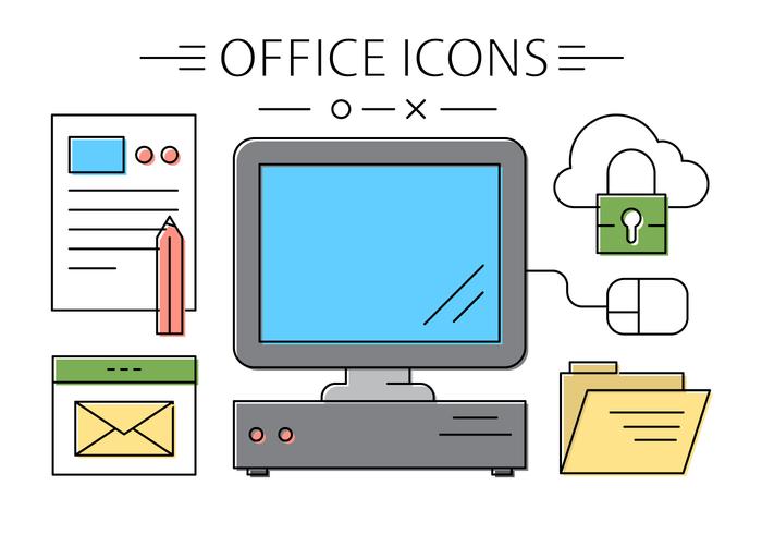 Office Icons vector