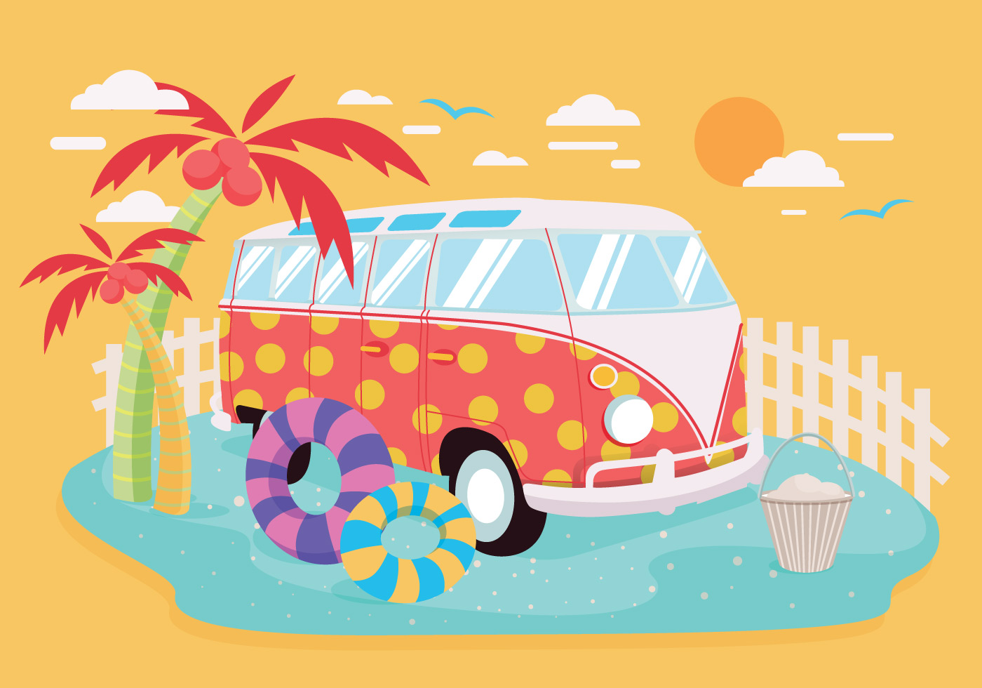 Download VW Camper Vector - Download Free Vectors, Clipart Graphics ...