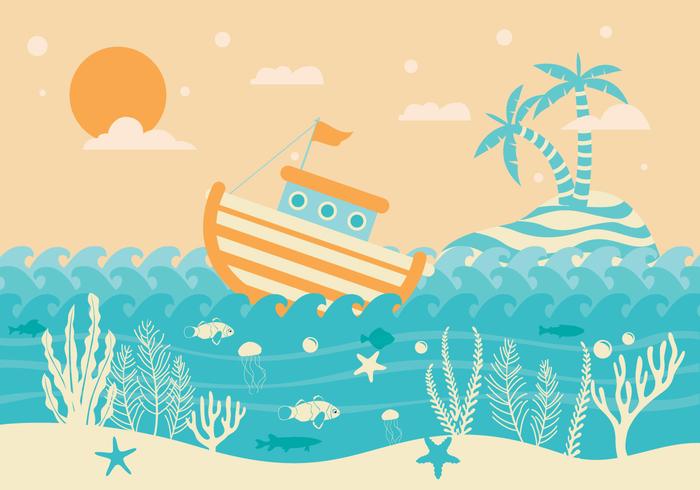 Seabed Background Vector