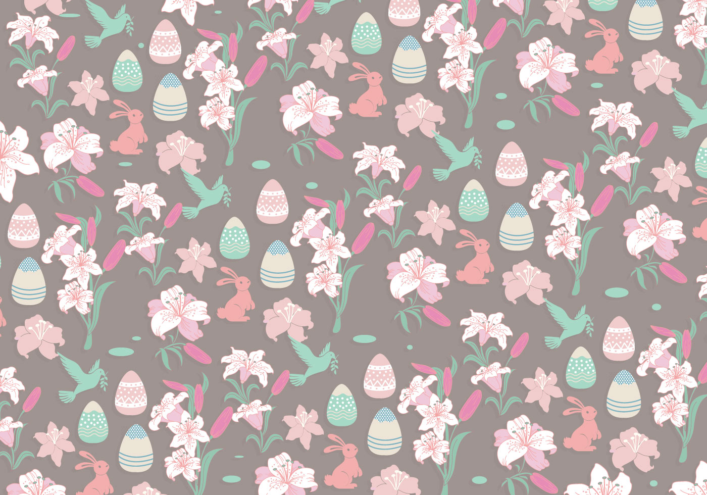 Easter Lily Pattern Vector 138530 - Download Free Vectors, Clipart