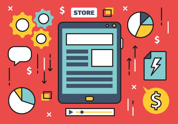 Free Online Marketing Vector Illustration Free Online Marketing Vector Illustration