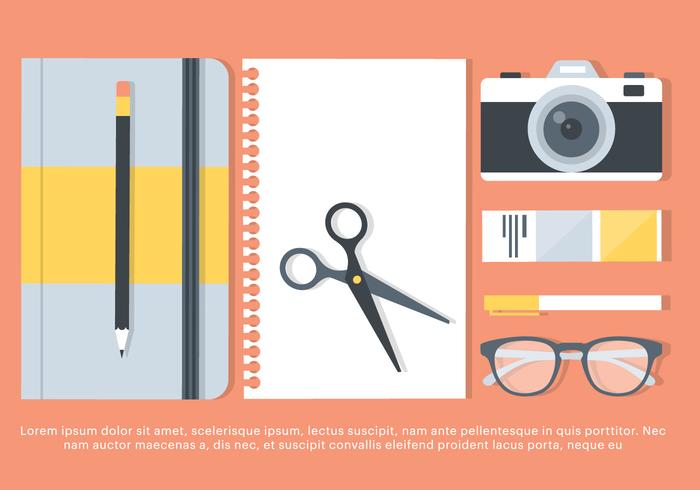 Free Flat Workstation Vector Elements