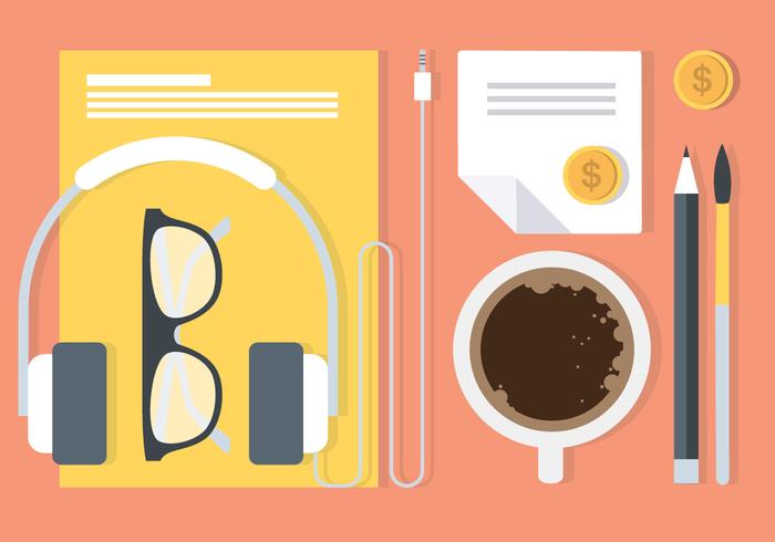 Free Flat Workstation Vector Elements Free Flat Workstation Vector Elements