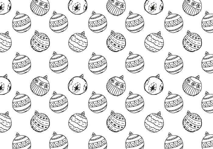 Free Christmas Hand Drawn Pattern Background vector