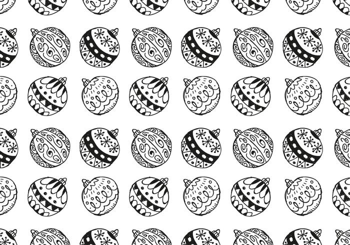 Free Christmas Hand Drawn Pattern Background vector