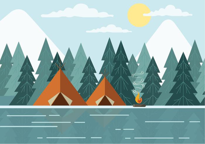 Ilustración del vector libre paisaje