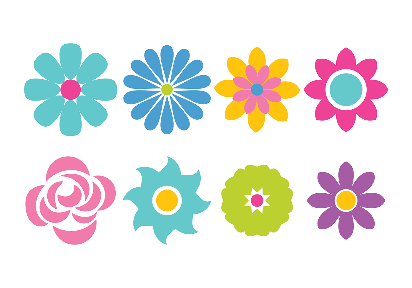 Flower Icon Vector 138615 Vector Art at Vecteezy