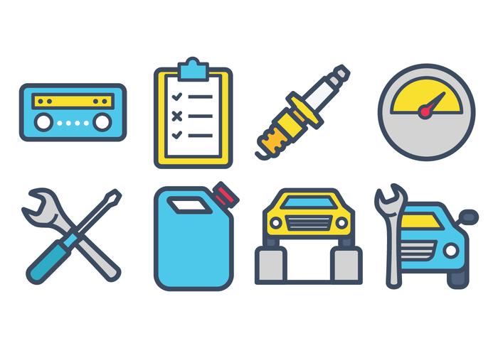 Car Service Icons vector