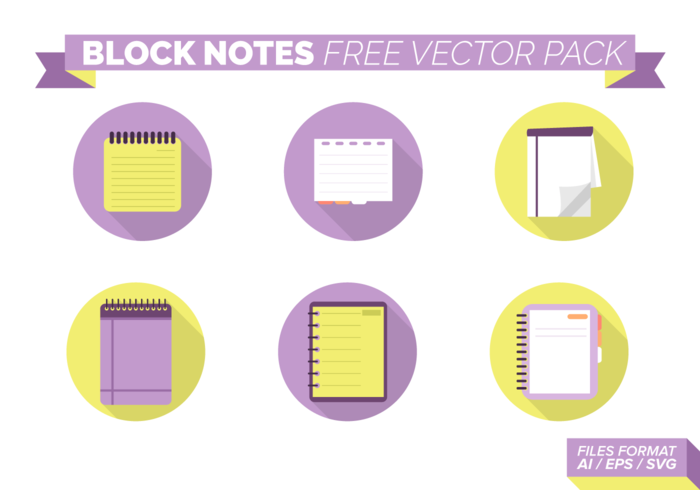 Block Notes Free Vector Pack Block Notes Free Vector Pack