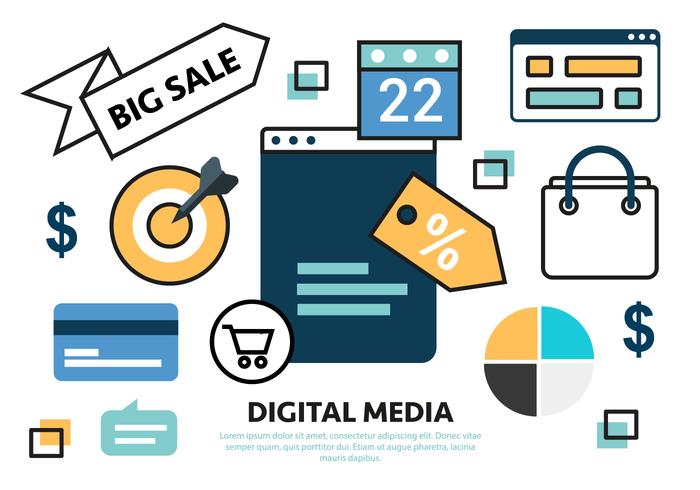 Free Flat Sale Marketing Concept Vector Free Flat Sale Marketing Concept Vector